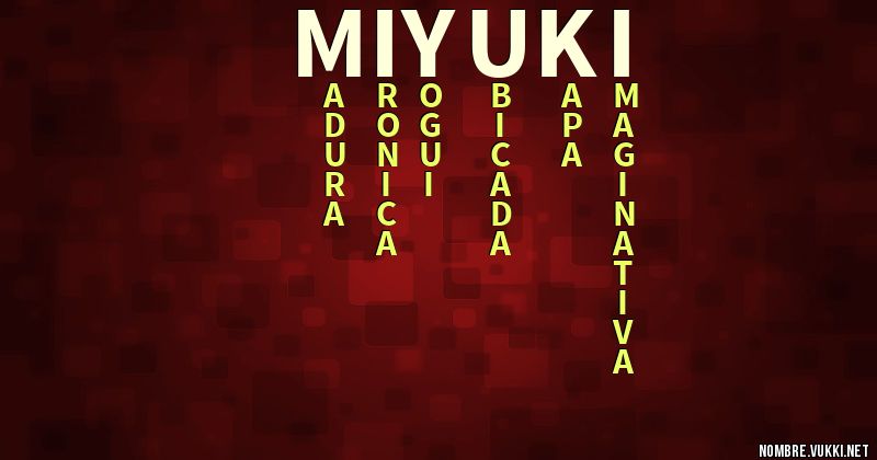 Acróstico miyuki