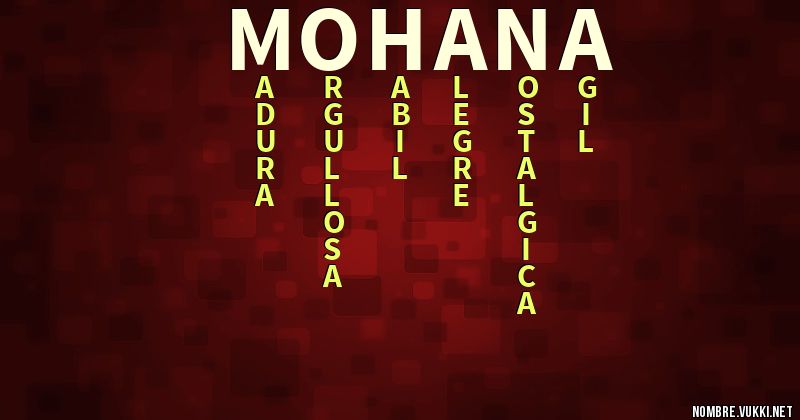 Acróstico mohana