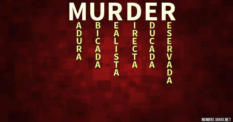 Acróstico murder