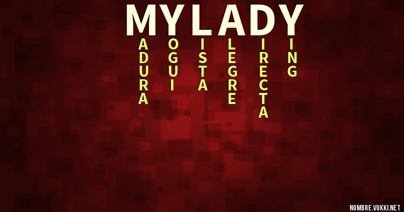 Acróstico my lady