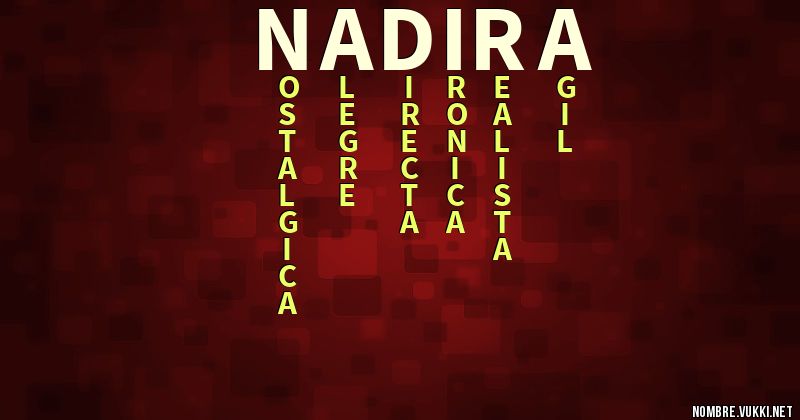 Acróstico nadira