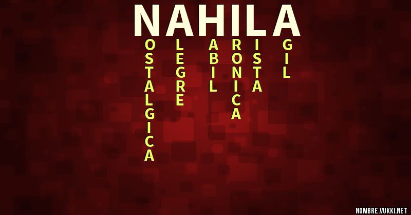 Acróstico nahila