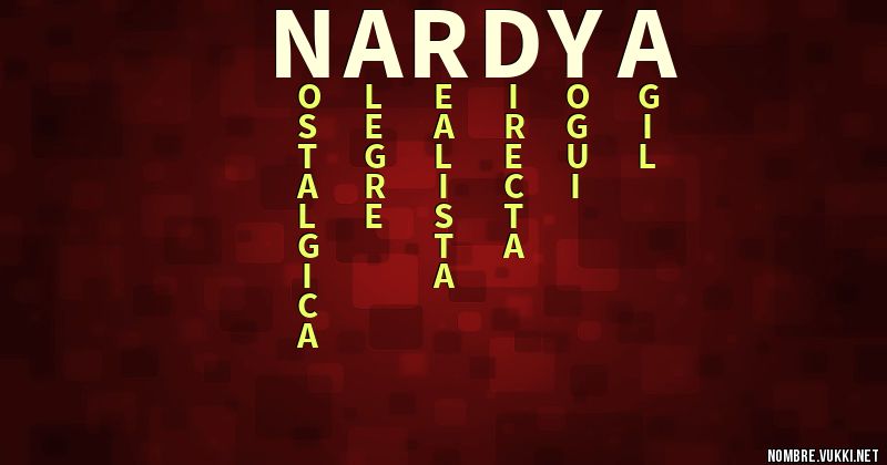 Acróstico nardya