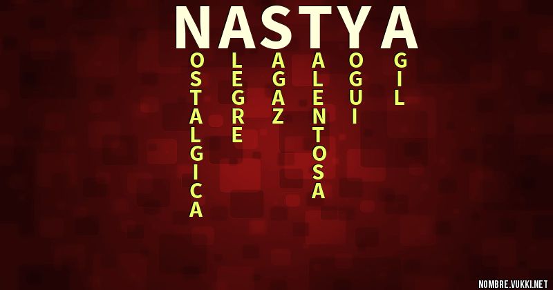 Acróstico nastya