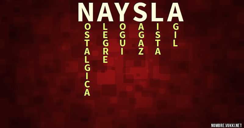 Acróstico naysla