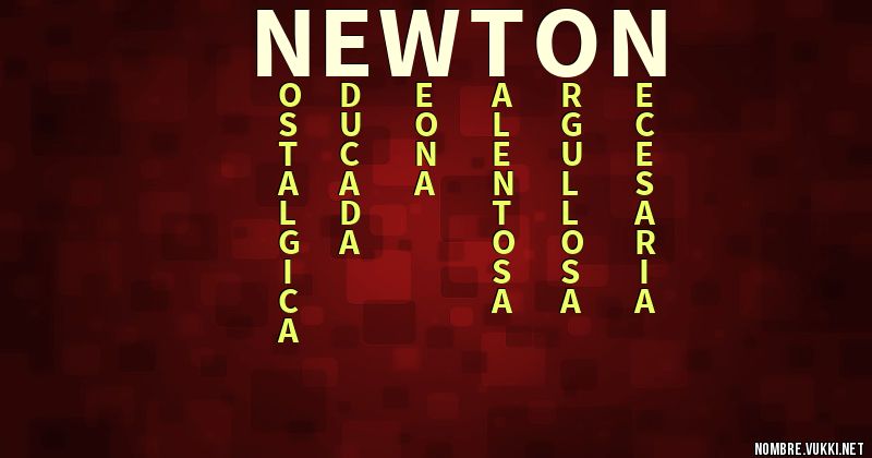 Acróstico newton