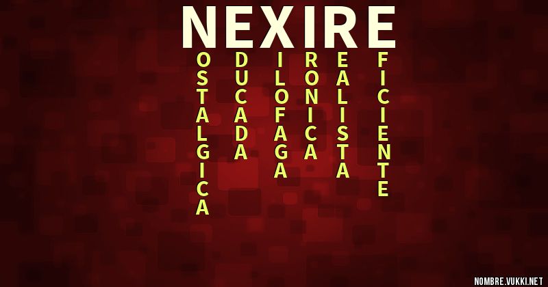 Acróstico nexire