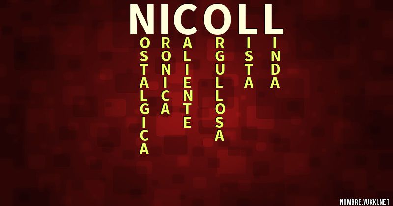 Acróstico nicoll