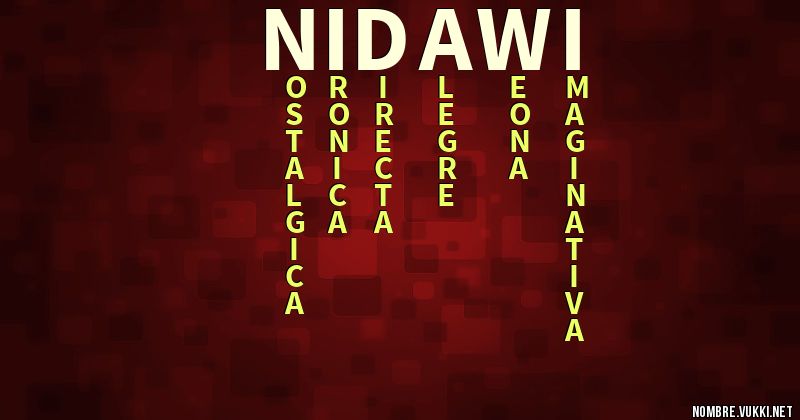 Acróstico nidawi