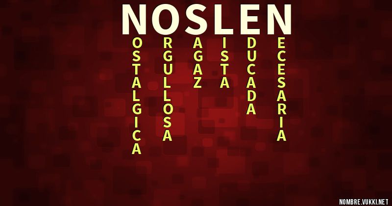 Acróstico noslen