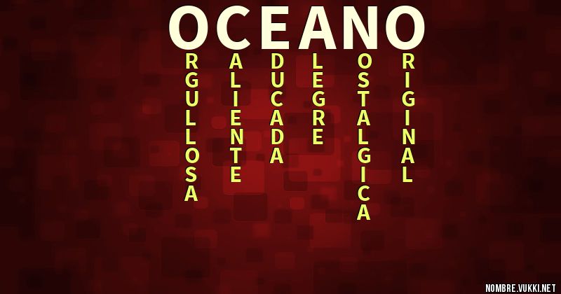 Acróstico oceano