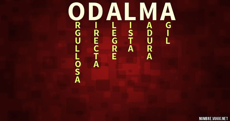 Acróstico odalma