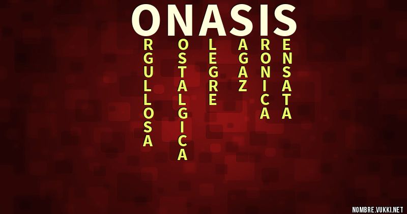 Acróstico onasis