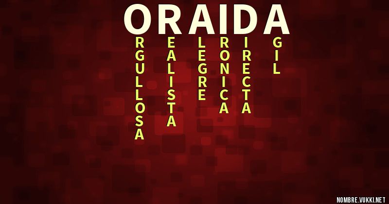 Acróstico oraida