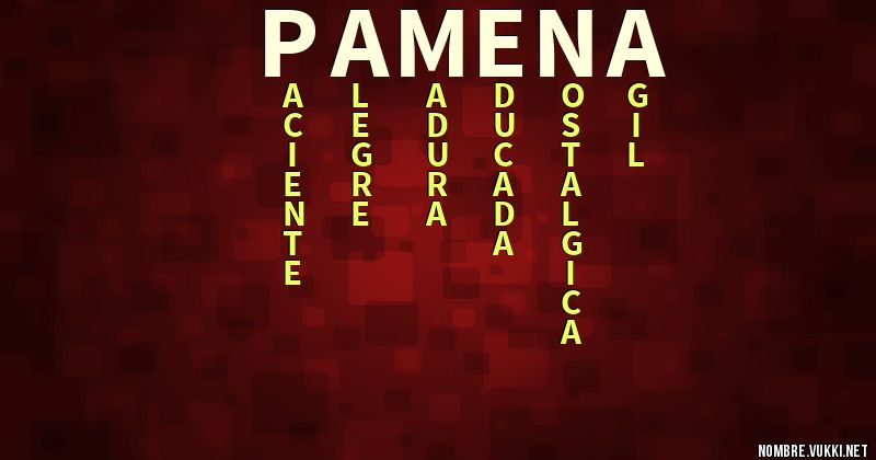 Acróstico pameña