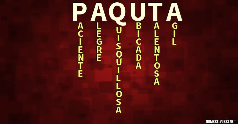 Acróstico paquta