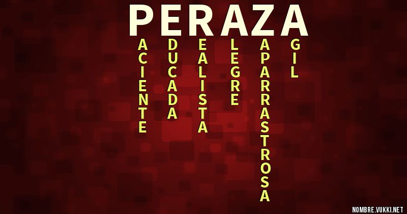 Acróstico peraza