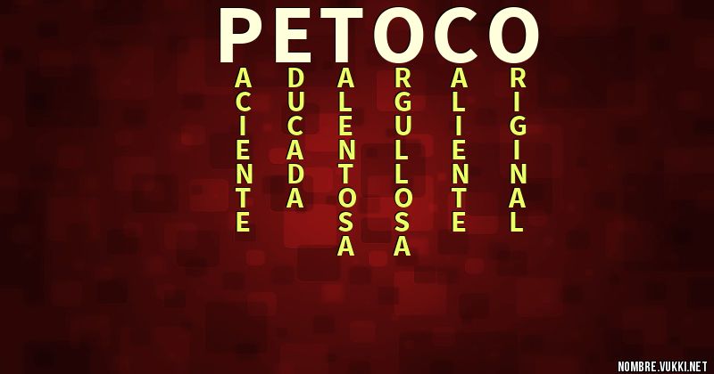 Acróstico petoco