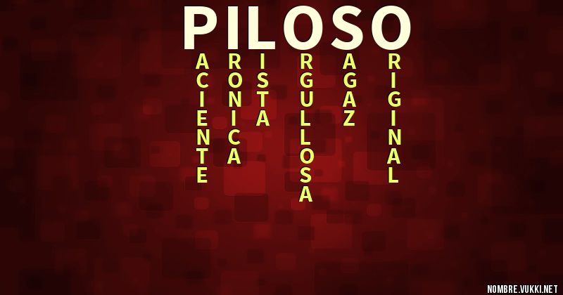 Acróstico piloso