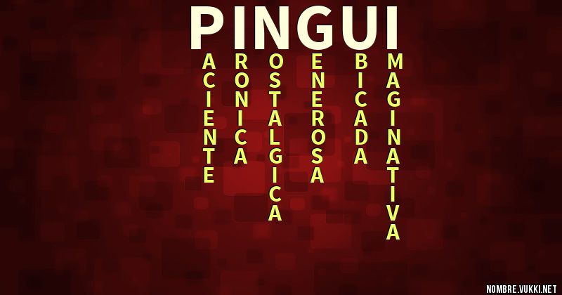 Acróstico pingui