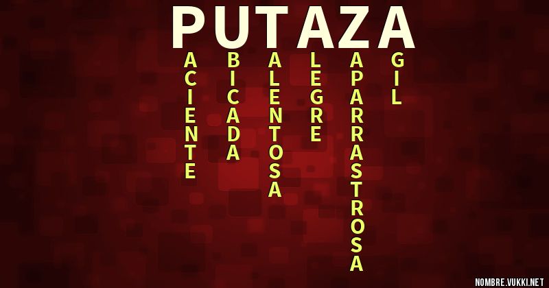 Acróstico putaza