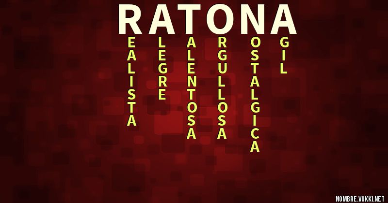 Acróstico ratona