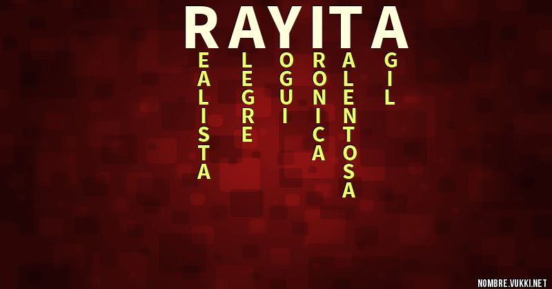 Acróstico rayita