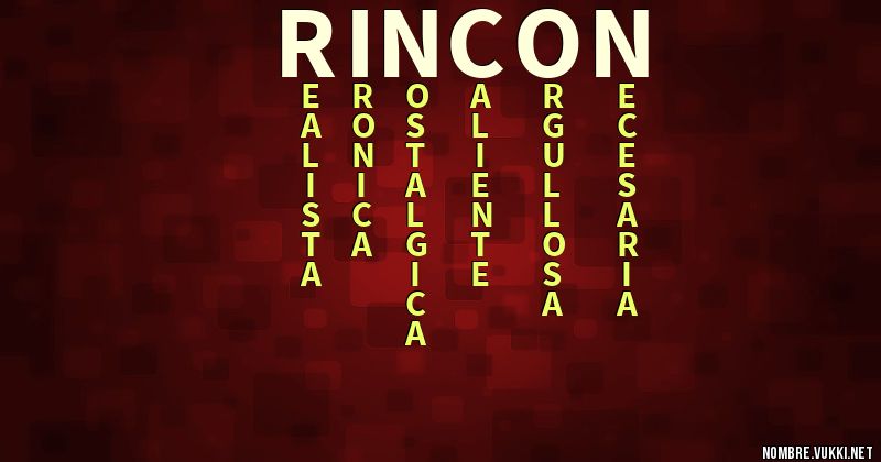 Acróstico rincon