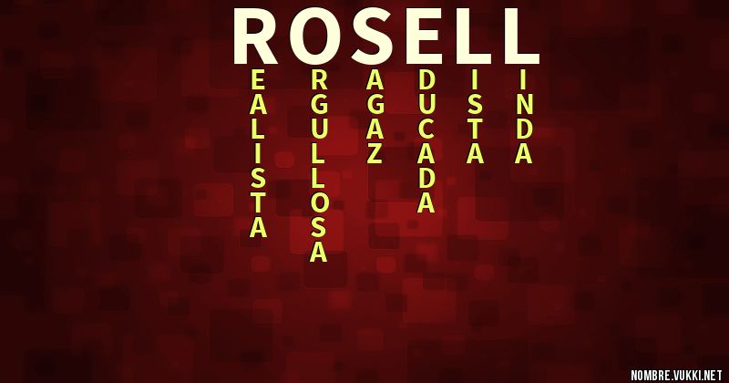 Acróstico rosell