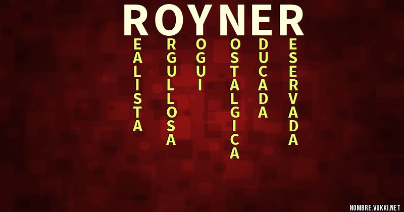 Acróstico royner