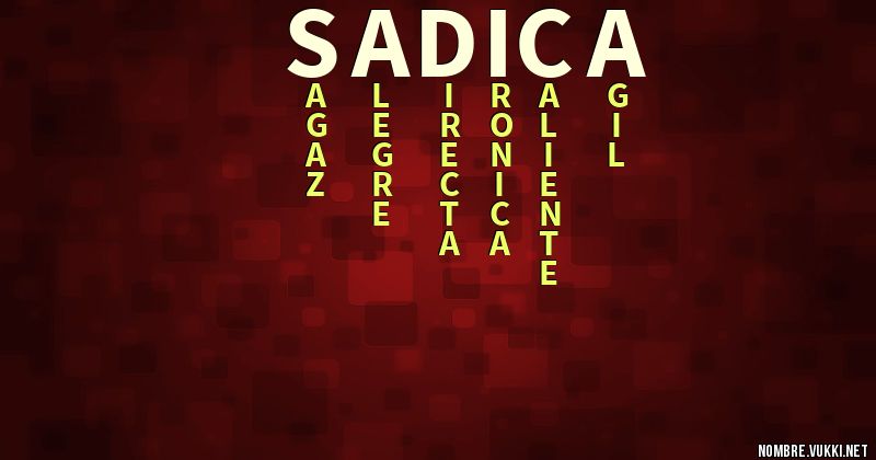 Acróstico sadica