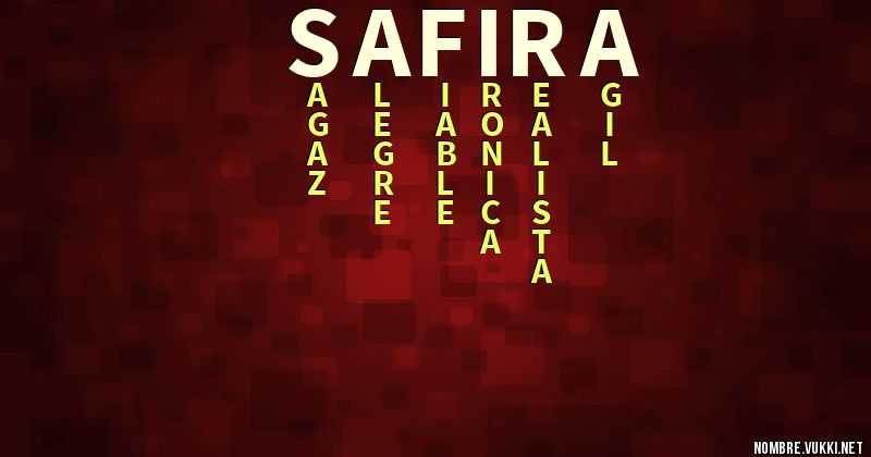 Acróstico safira