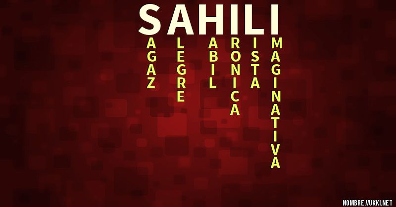 Acróstico sahili