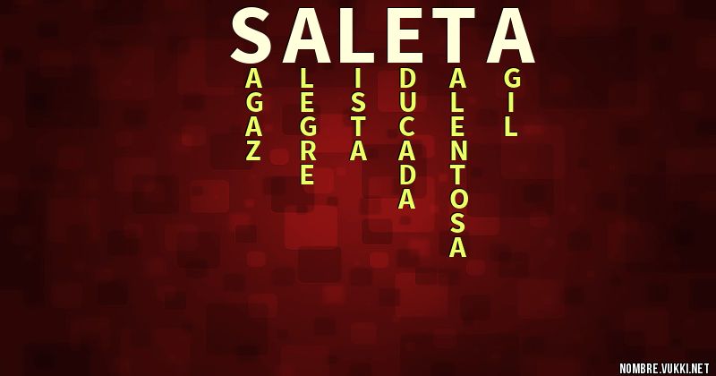Acróstico saleta