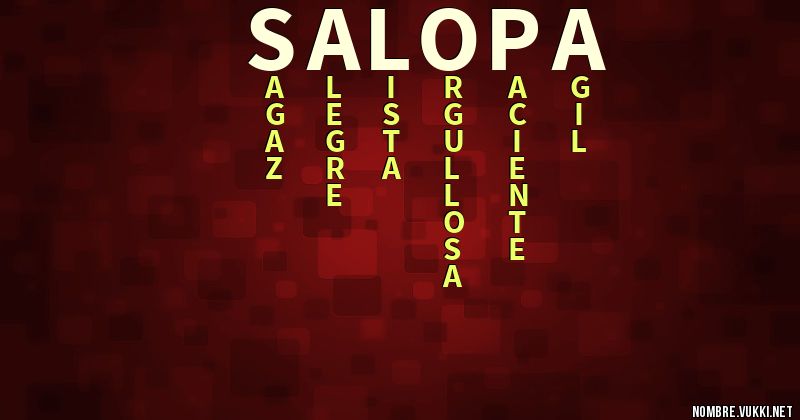 Acróstico salopa