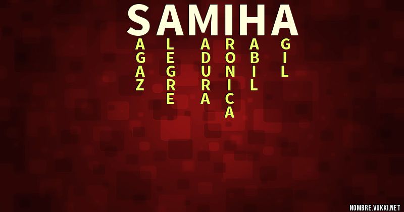 Acróstico samiha