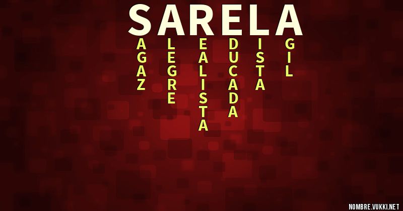 Acróstico sarela