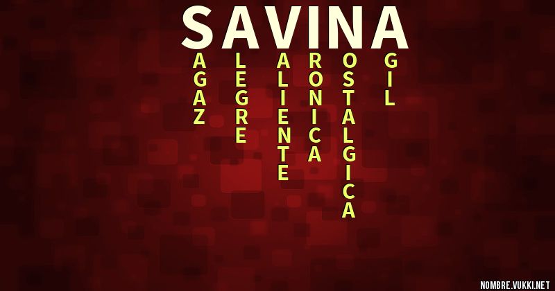 Acróstico savina