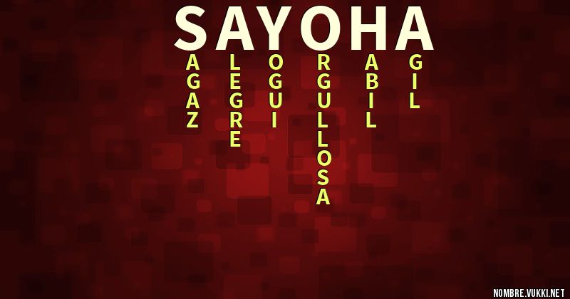 Acróstico sayoha