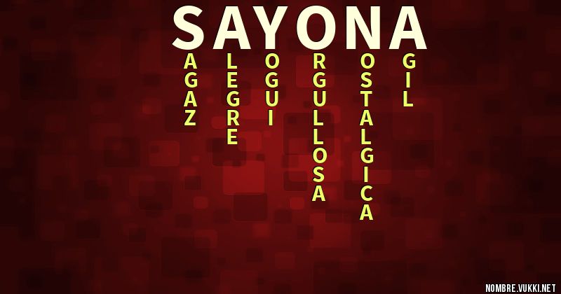 Acróstico sayona