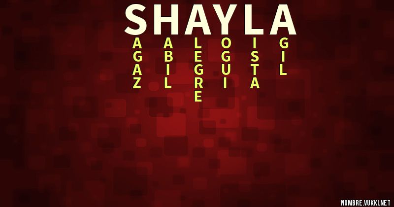 Acróstico shayla