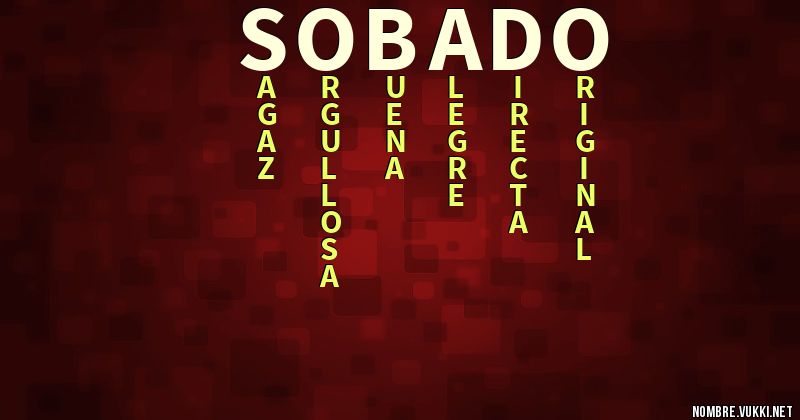 Acróstico sobado