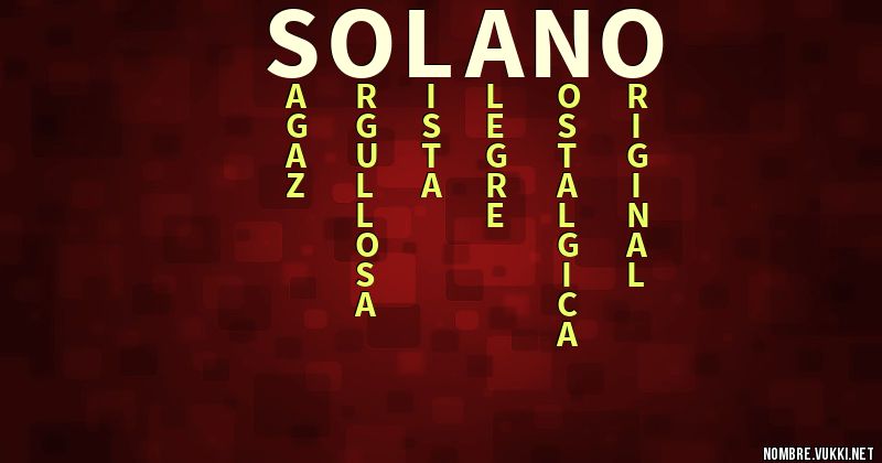 Acróstico solano