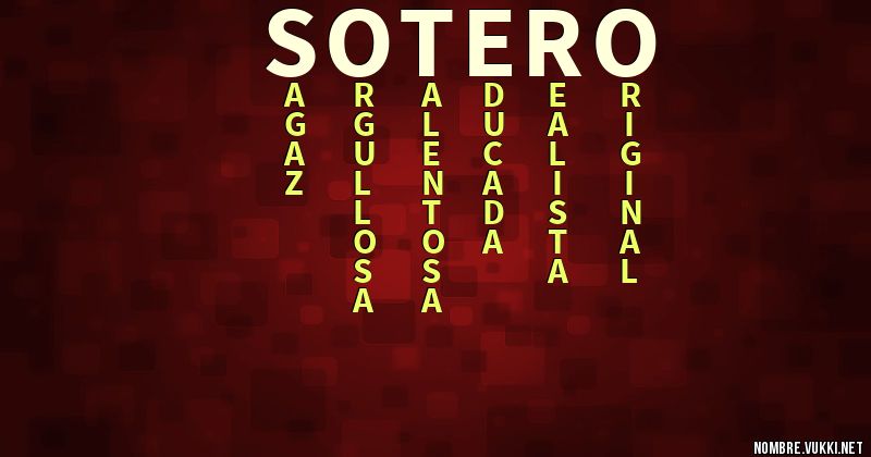 Acróstico sotero