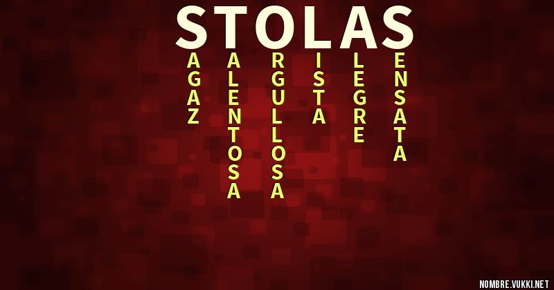 Acróstico stolas