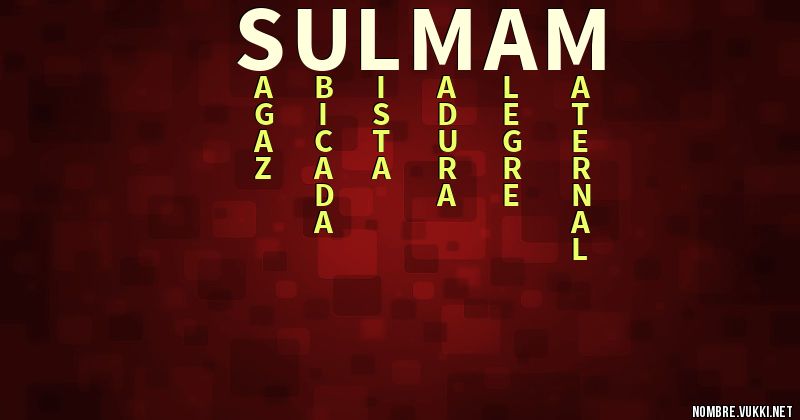 Acróstico sulmam