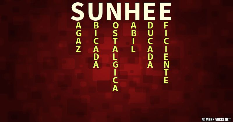 Acróstico sun-hee