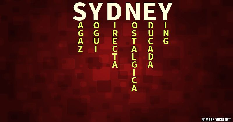 Acróstico sydney