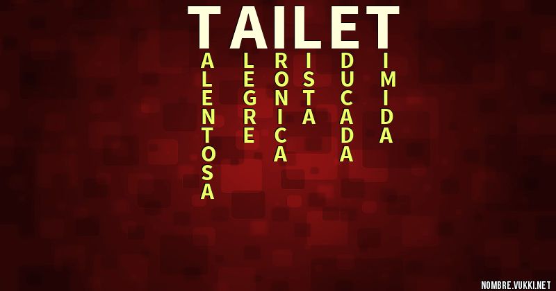 Acróstico tailet