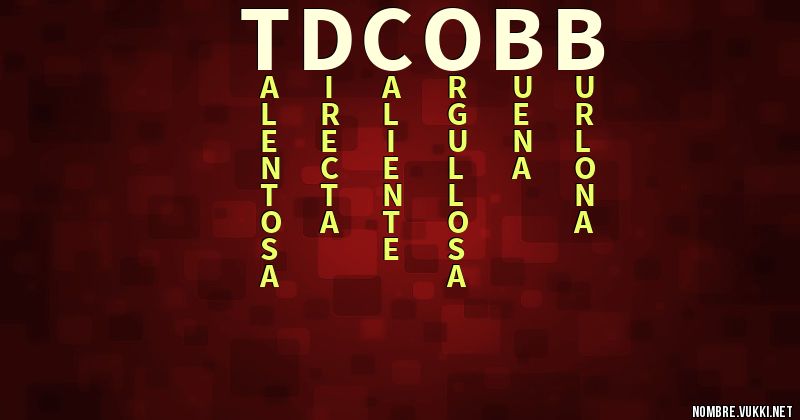 Acróstico tdcobb